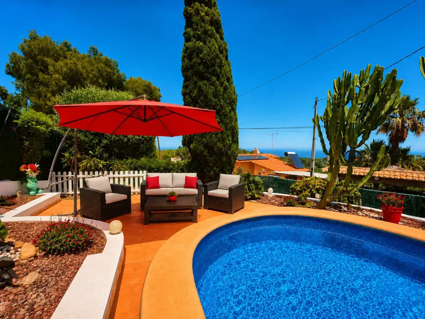 Terraza de Casa o chalet en venta en Dénia con Aire acondicionado, Jardín privado y Trastero