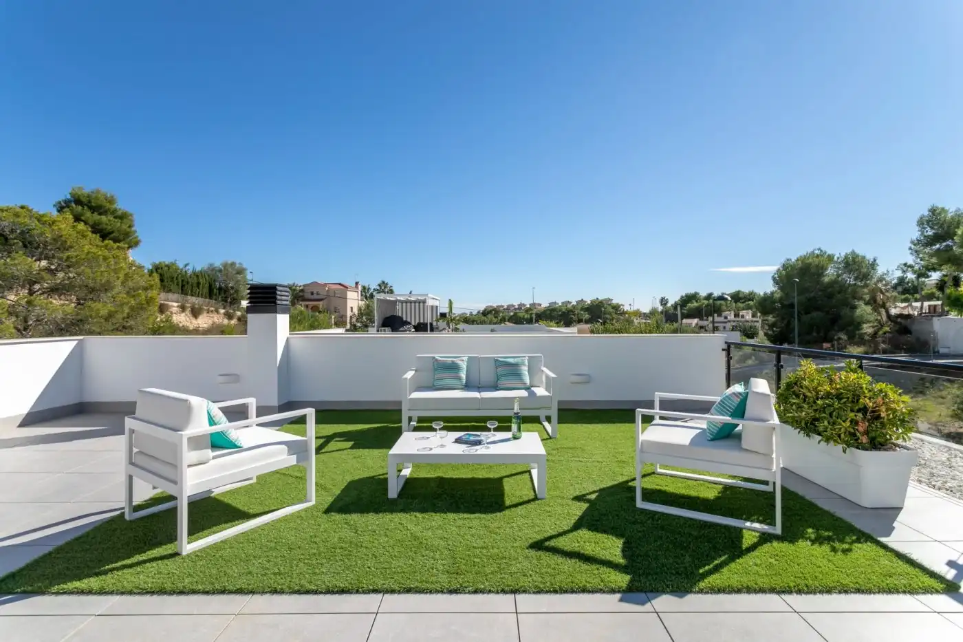 Terraza de Casa o chalet en venta en Pilar de la Horadada con Aire acondicionado, Calefacción y Jardín privado