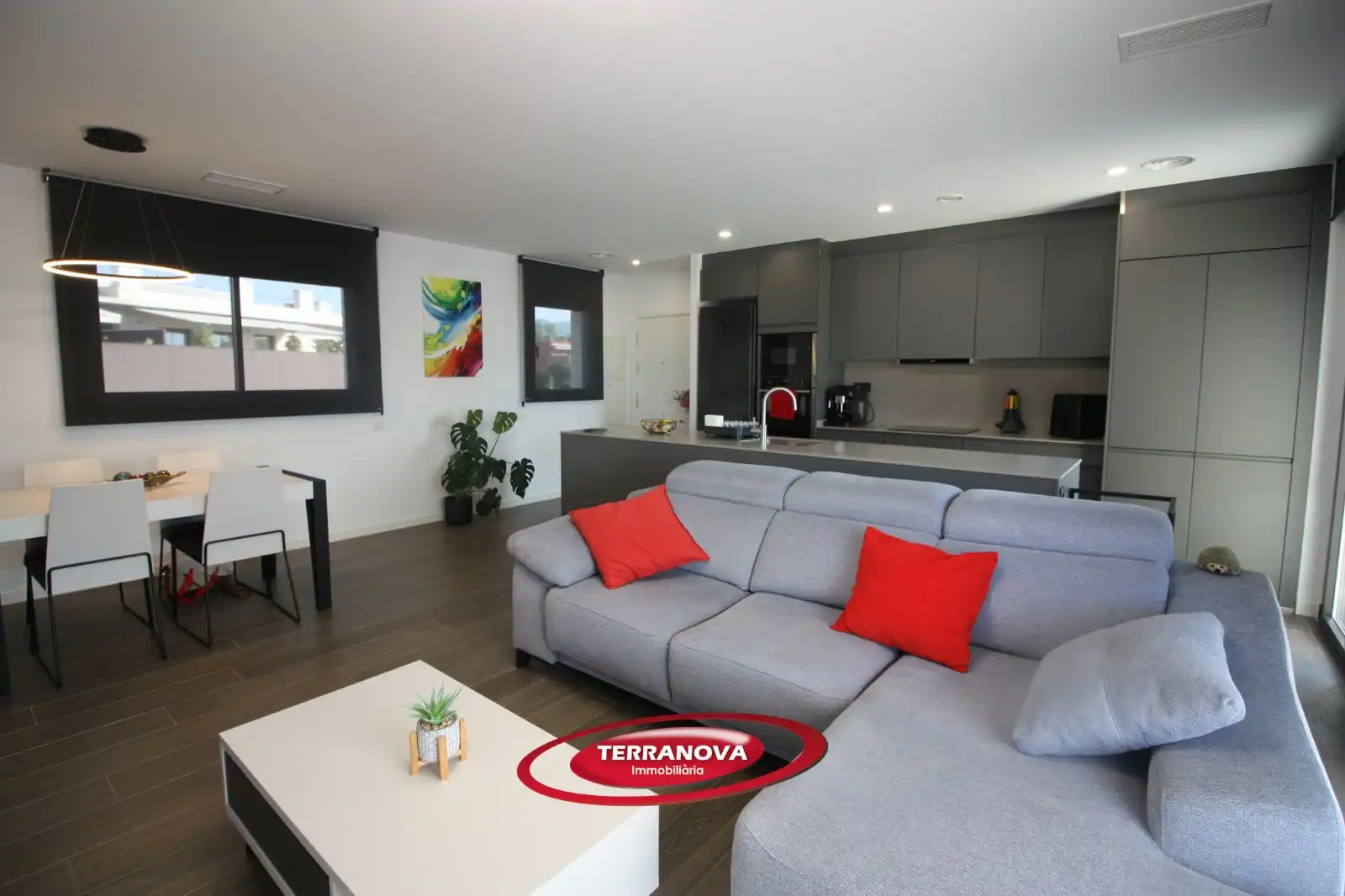 Sala d'estar de Pis en venda en L'Ametlla del Vallès amb Aire condicionat, Calefacció i Jardí privat