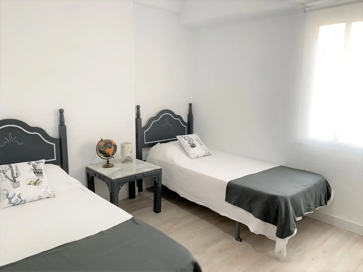 Bedroom of Flat for rent in Valencia  with Air Conditioner, Heating and Furnished