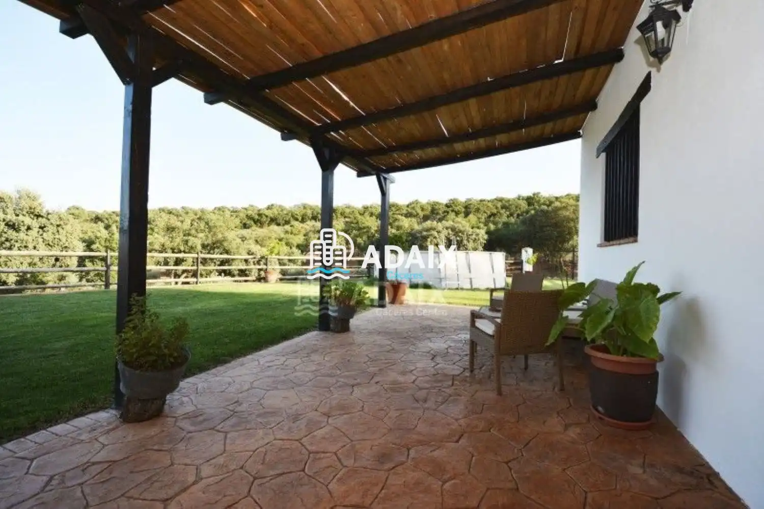 Jardín de Finca rústica en venta en Aliseda con Aire acondicionado y Terraza