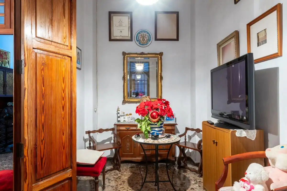 Sala de estar de Casa adosada en venta en Cullera con Calefacción, Terraza y Trastero