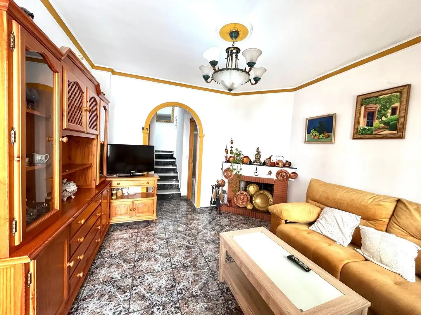 Living room of Houses for sale in Málaga  with Air Conditioner and Terrace