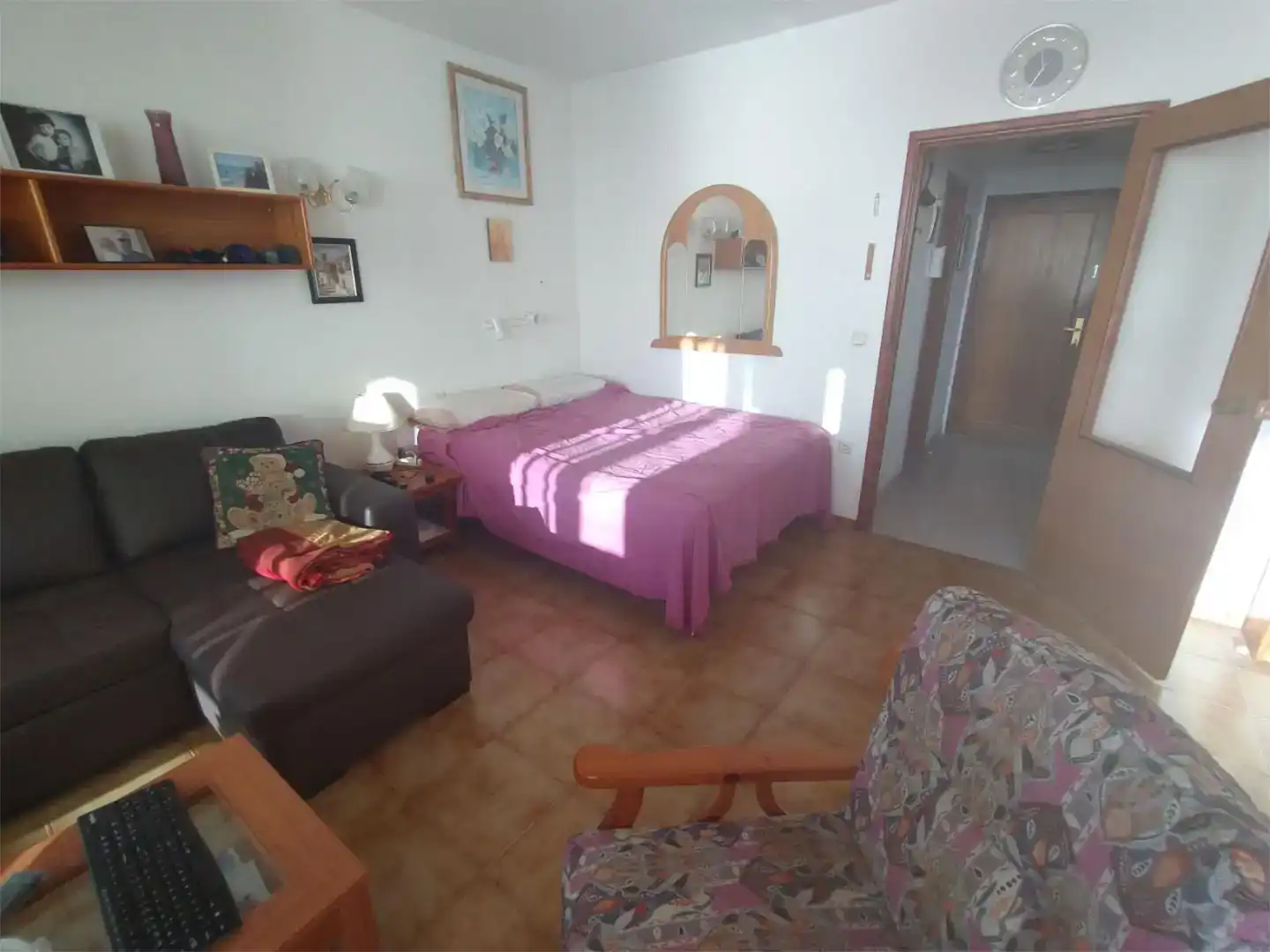 Schlafzimmer von Wohnung zur Miete in La Matanza de Acentejo mit Schwimmbad
