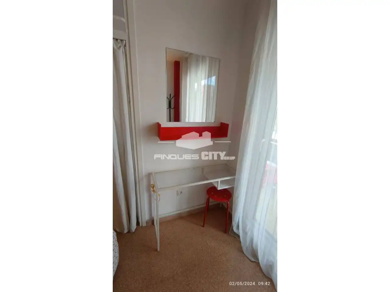 Bedroom of Study for rent in Calella  with Air Conditioner, Heating and Terrace