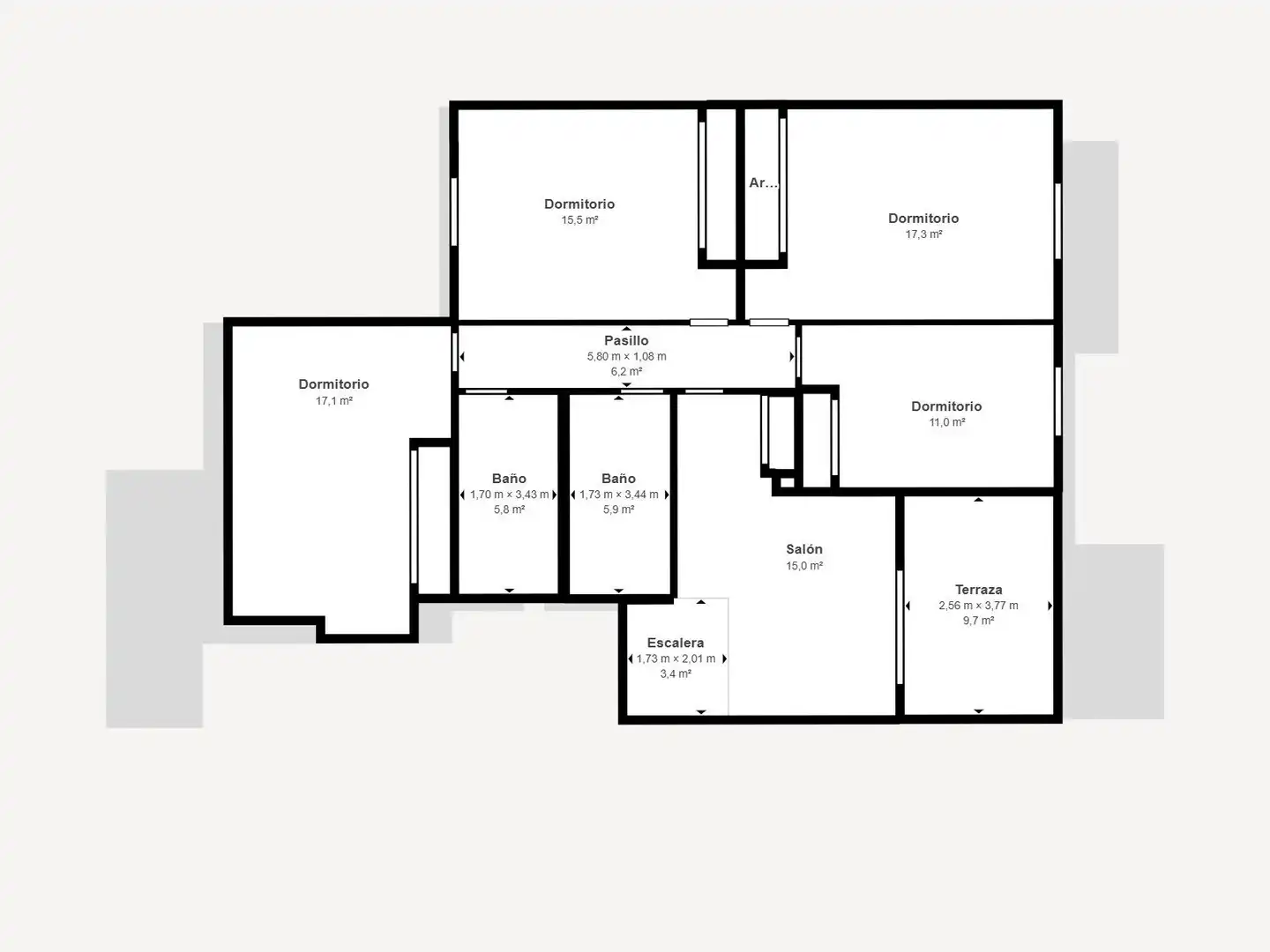 Maisonette zum Verkauf in Majadahonda mit Heizung, Privatgarten und Terrasse