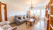 Living room of Flat for sale in  Madrid Capital  with Heating, Terrace and Furnished