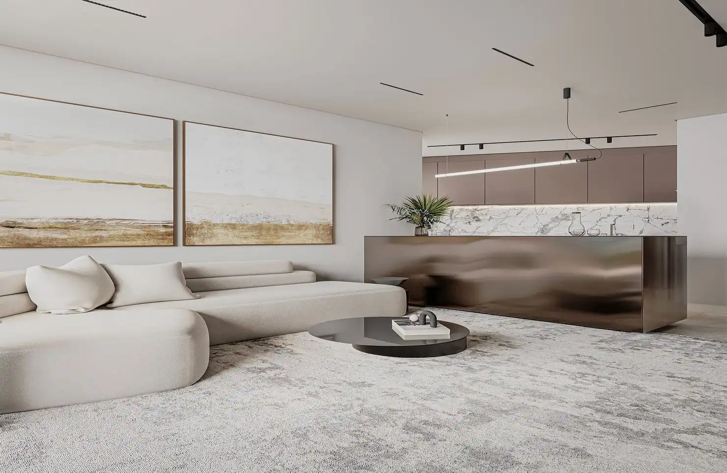 Living room of Apartments for sale in Calpe / Calp  with Furnished and Community pool