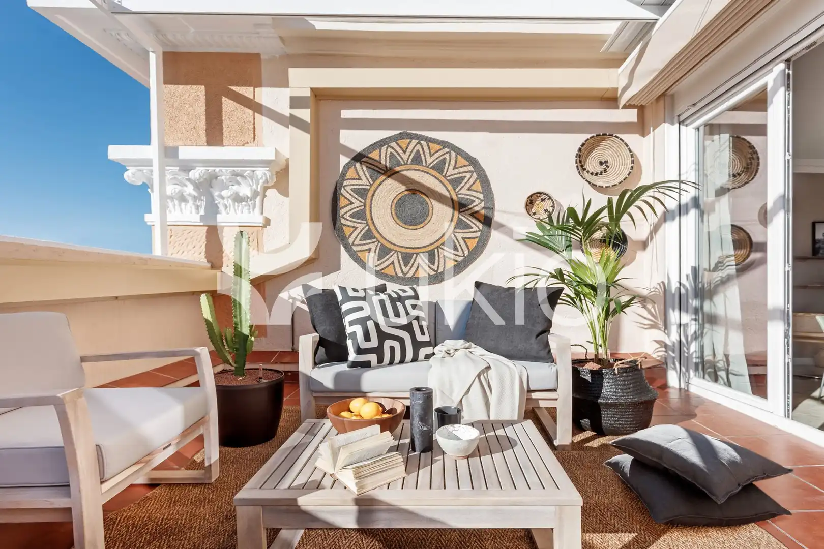 Terraza de Apartamento de alquiler en Madrid con Aire acondicionado, Terraza y Amueblado