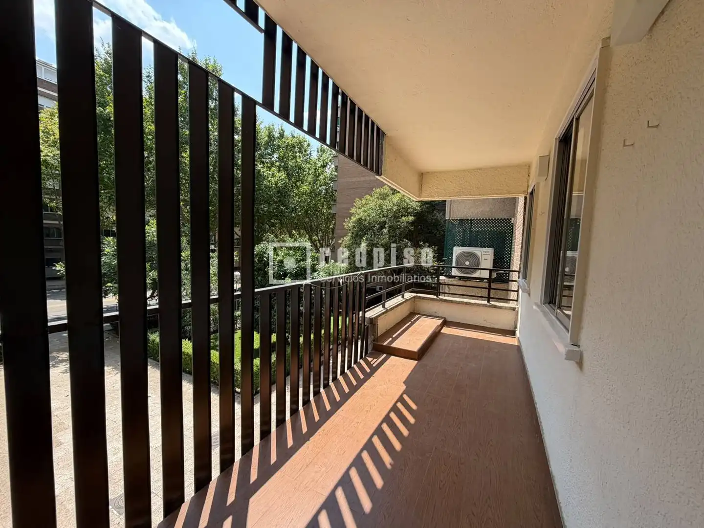 Balcony of Flat for rent in Madrid  with Air Conditioner, Parquet flooring and Terrace