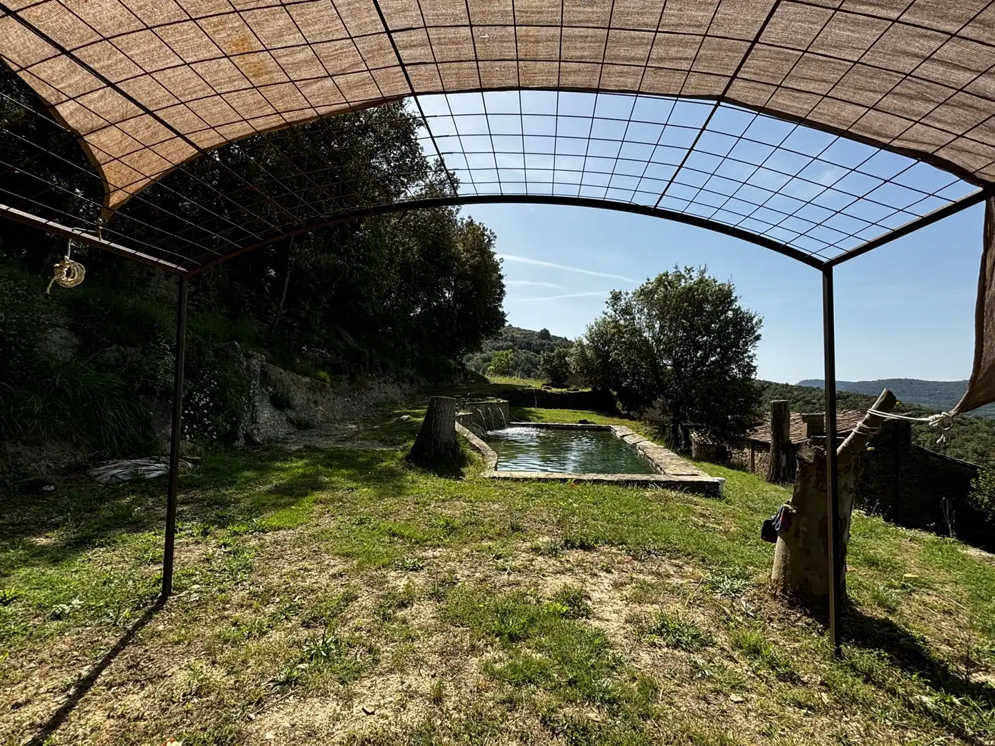 Swimming pool of Country homes for sale in Sant Aniol de Finestres  with Terrace and Swimming Pool