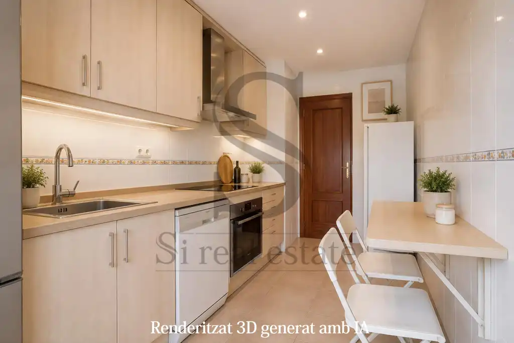 Kitchen of Flat for sale in Barcelona  with Air Conditioner, Heating and Terrace