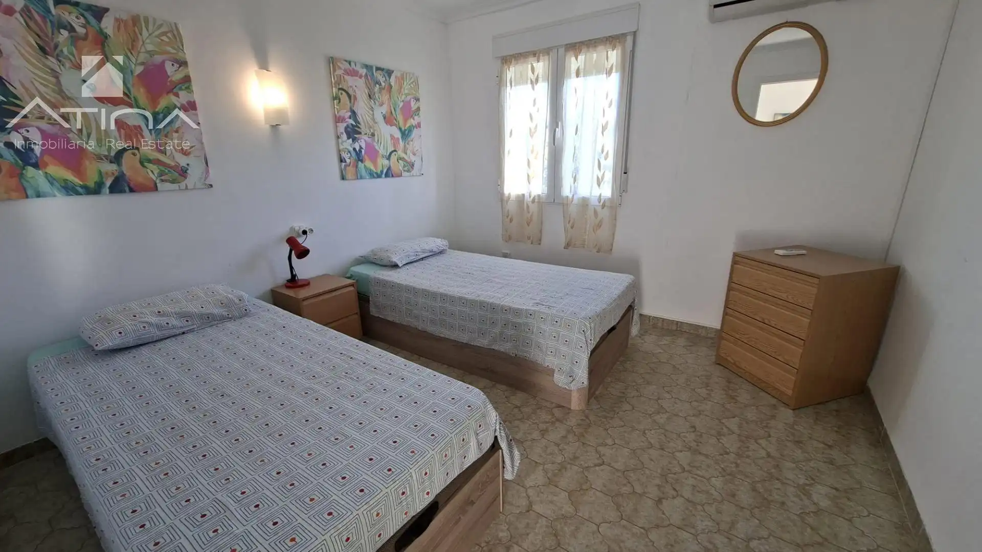Dormitori de Casa adosada en venda en Dénia amb Aire condicionat, Calefacció i Jardí privat