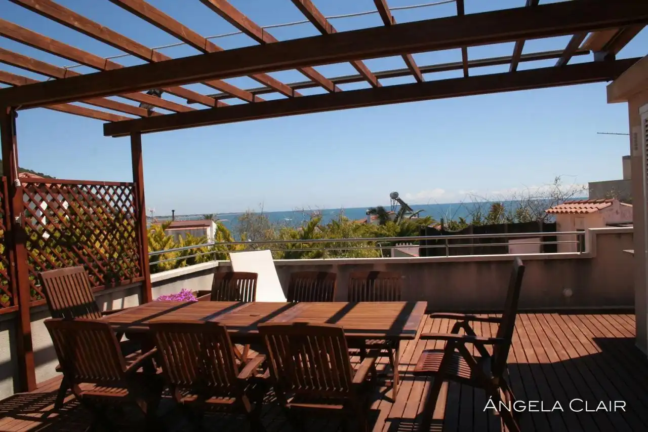 Terrace of Flat for rent in Sitges  with Air Conditioner, Heating and Parquet flooring