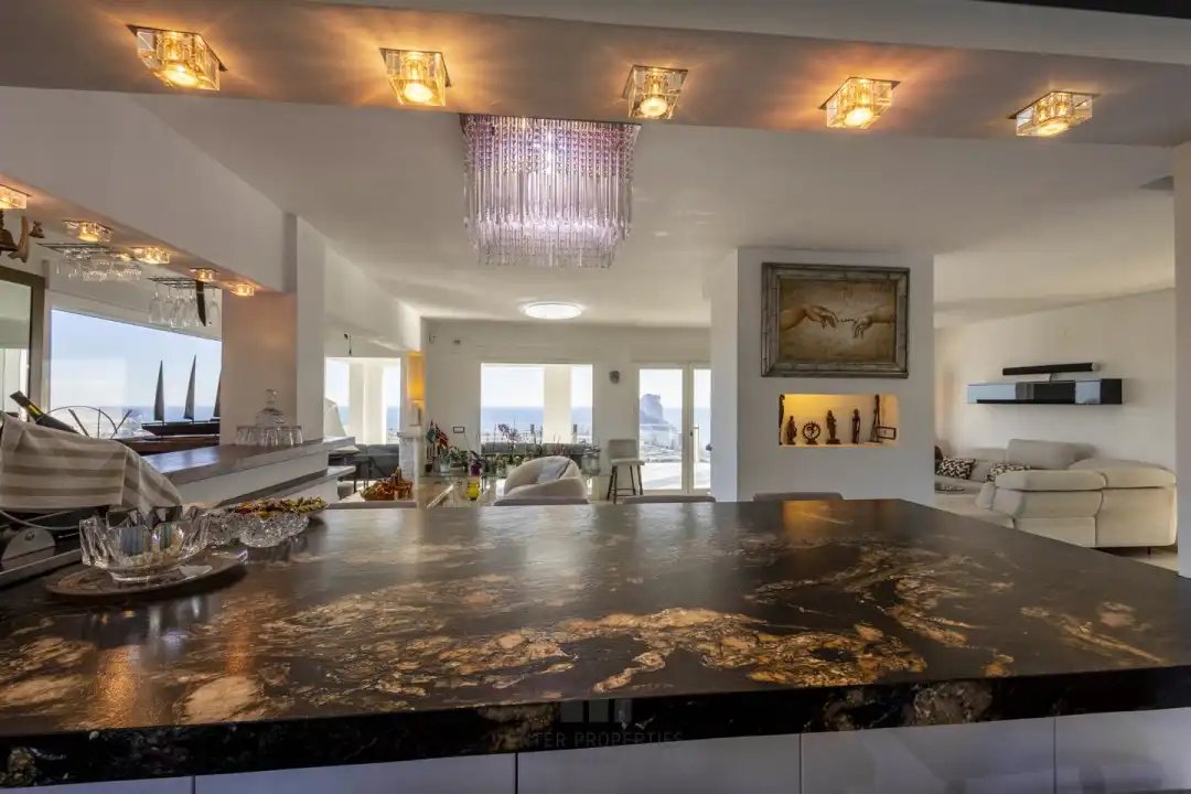 Kitchen of Flat for rent in Calpe / Calp  with Air Conditioner, Heating and Terrace