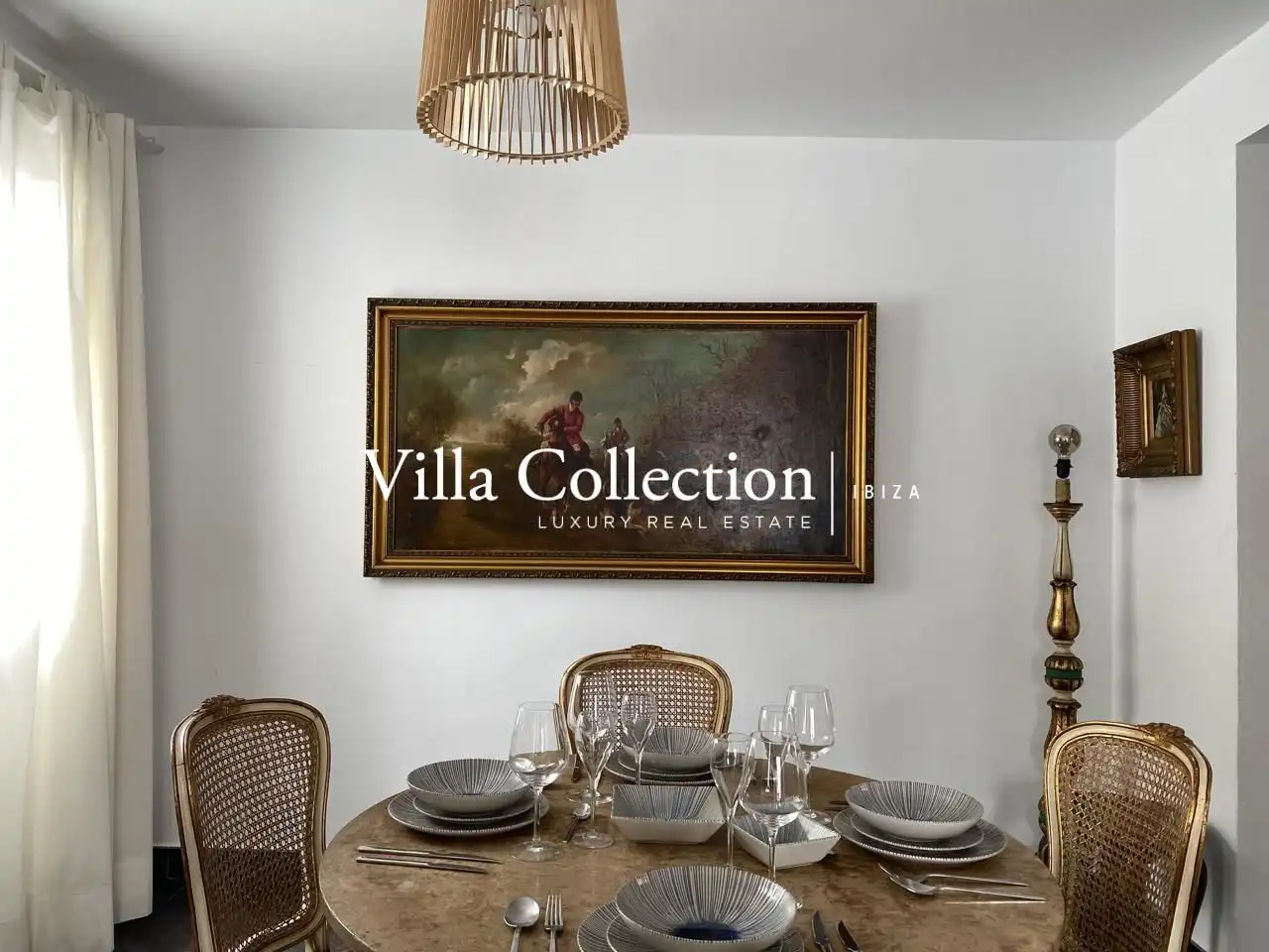 Esszimmer von Einfamilien-Reihenhaus zum Verkauf in Sant Josep de sa Talaia mit Privatgarten, Terrasse und Schwimmbad