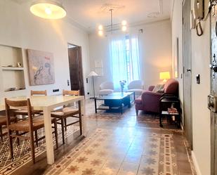 Living room of Flat to rent in  Barcelona Capital  with Air Conditioner, Heating and Terrace