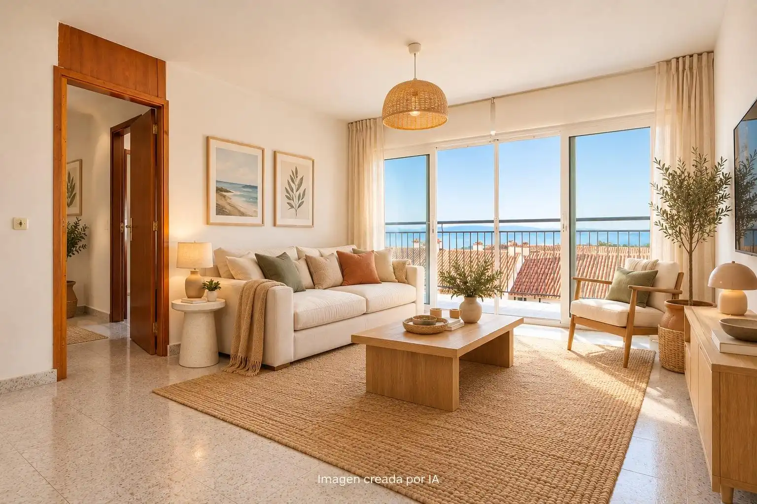 Sala de estar de Apartamento en venta en Cabrera de Mar, Barcelona