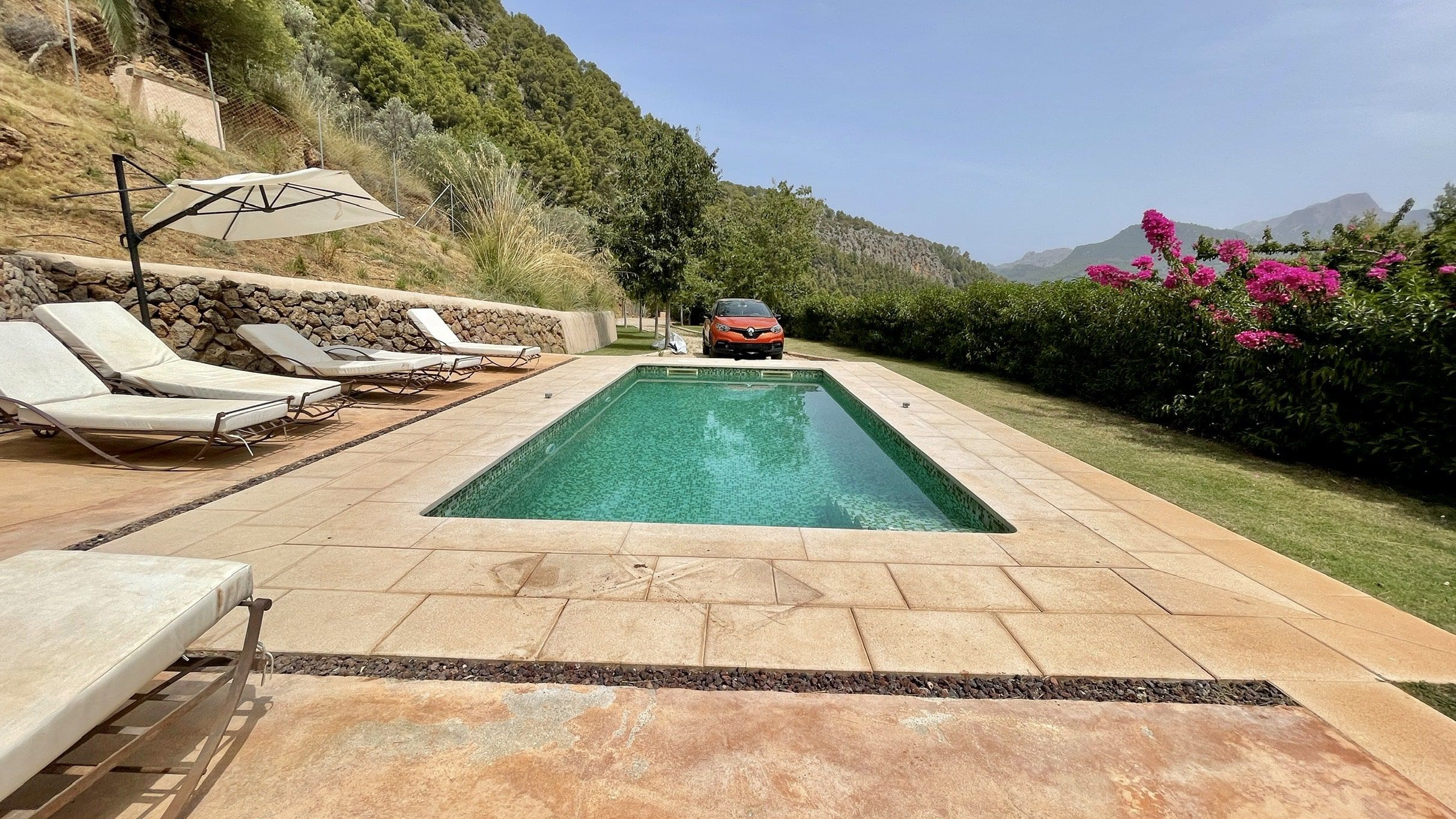 Piscina de Finca rústica de lloguer en Sóller amb Aire condicionat, Piscina i Moblat