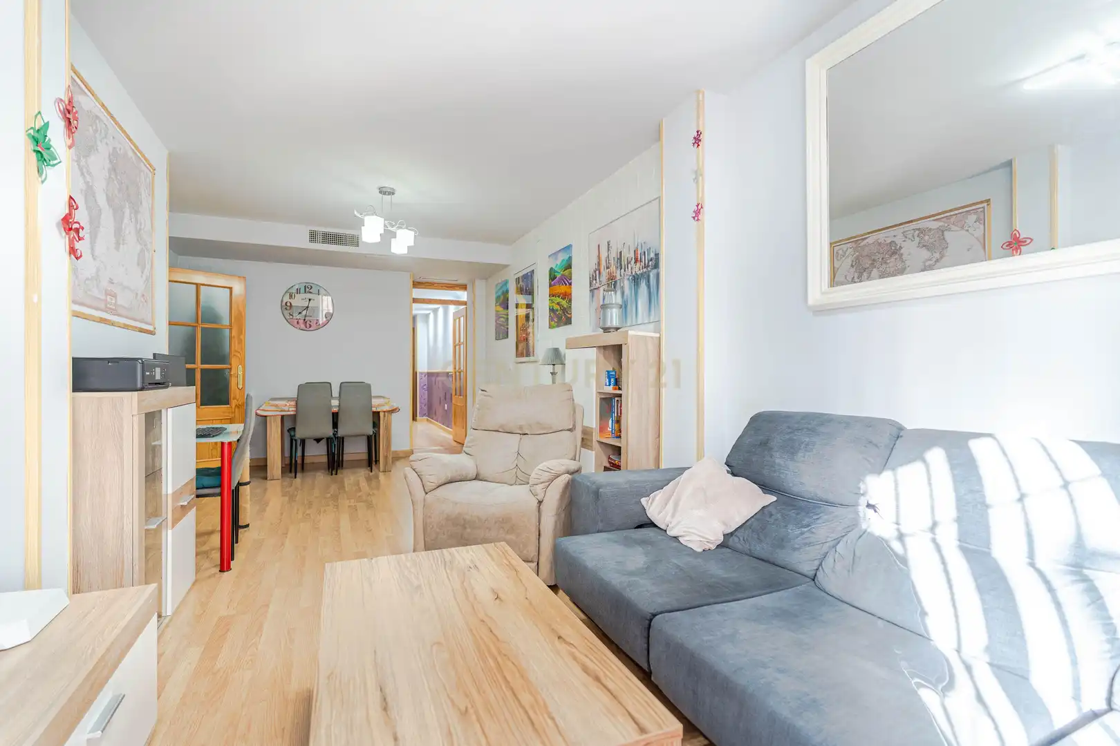 Sala de estar de Piso en venta en Pulianas con Aire acondicionado, Trastero y Lavadora