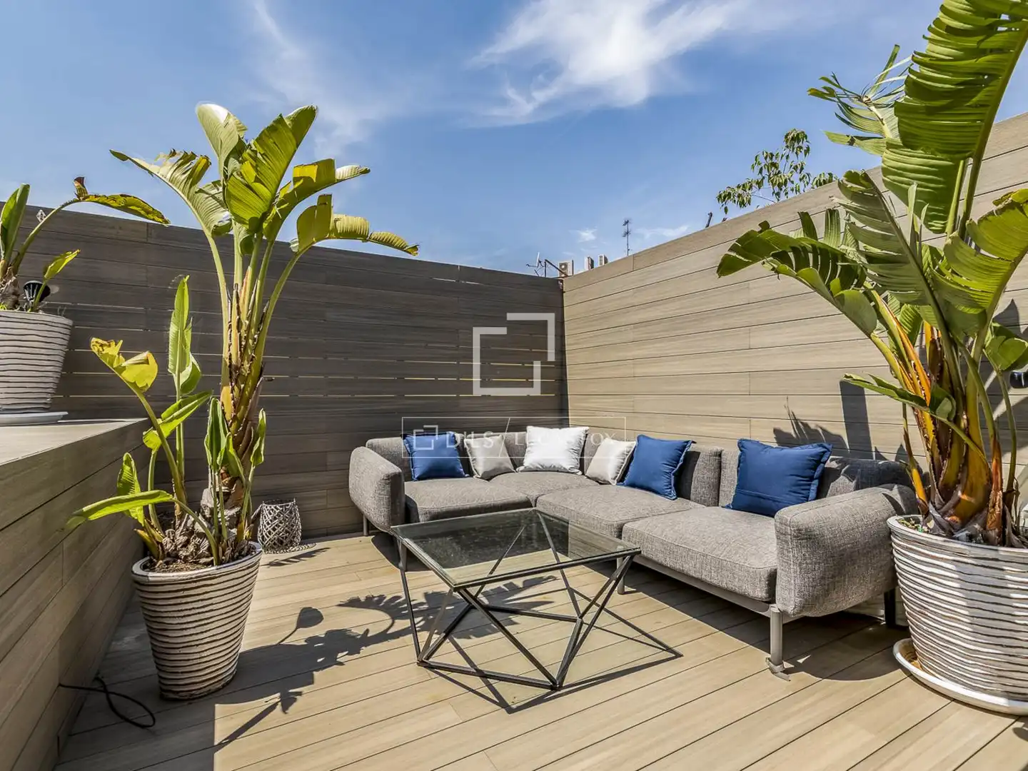 Terrasse von Dachboden zum Verkauf in Martorell mit Klimaanlage, Terrasse und Schwimmbad