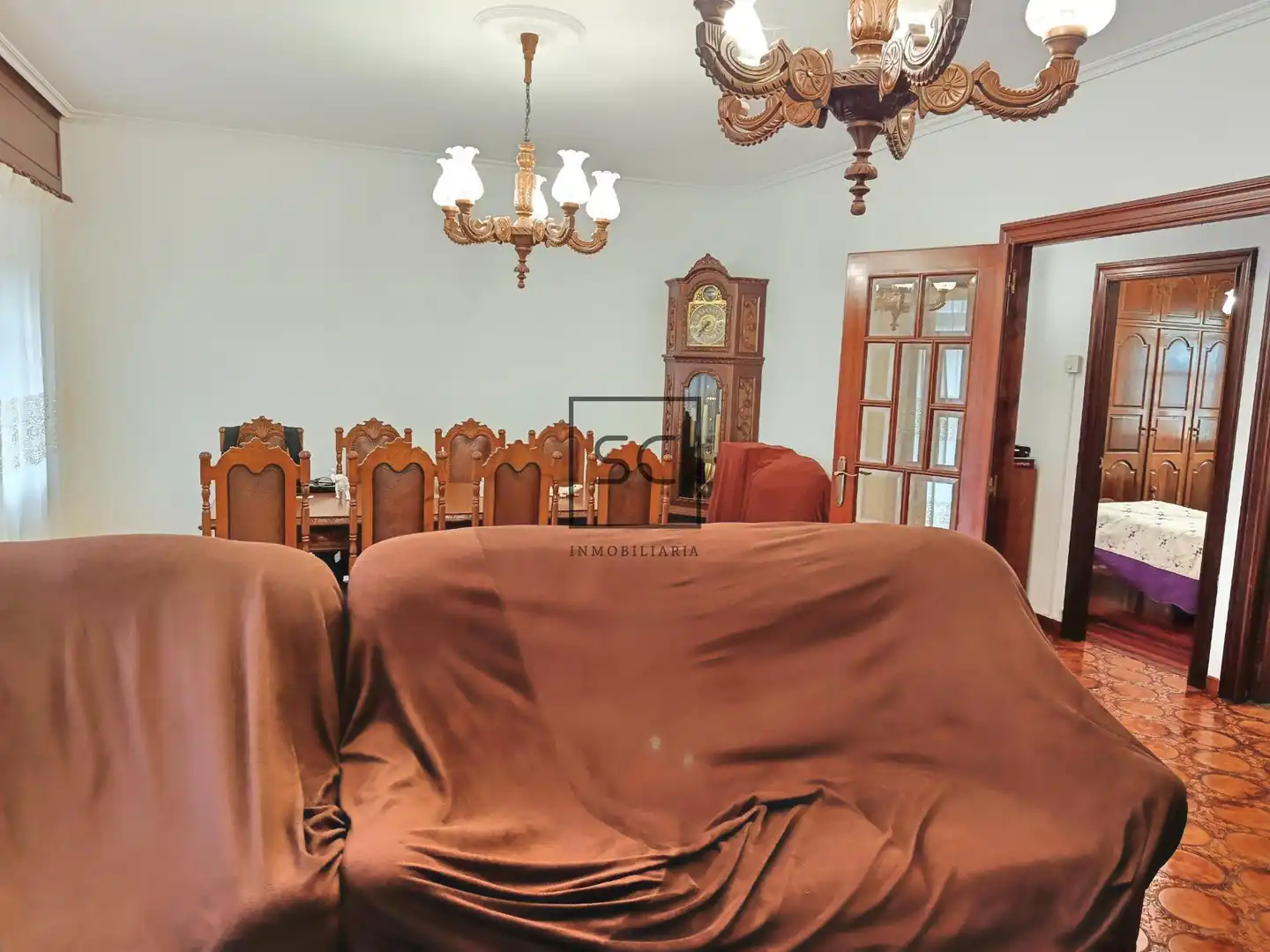 Dining room of Houses for sale in Narón  with Heating, Private garden and Terrace