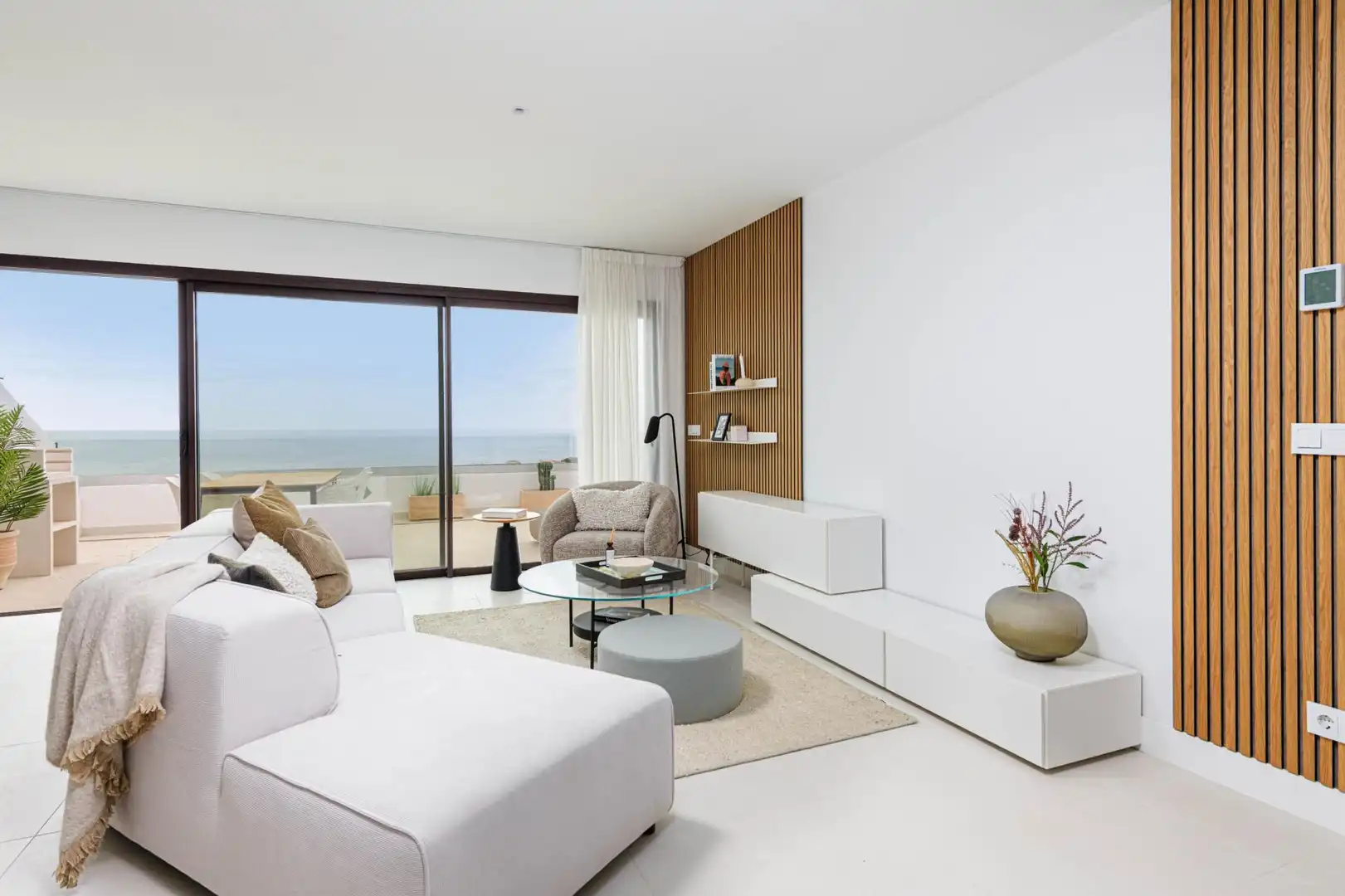 Wohnzimmer von Dachboden zum Verkauf in Fuengirola mit Gemeinschaftspool