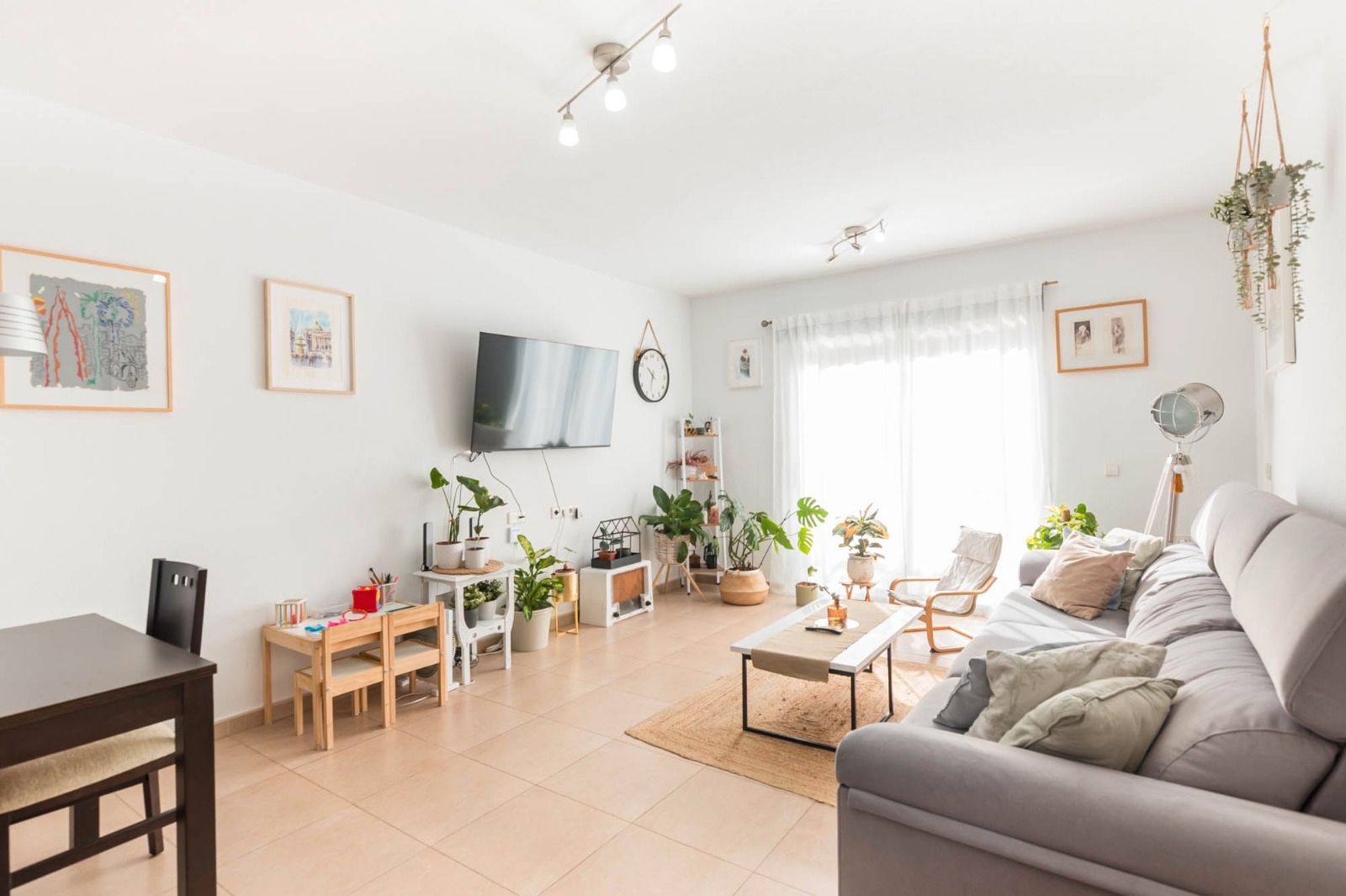 Sala d'estar de Pis en venda en  Murcia Capital amb Aire condicionat, Traster i Moblat