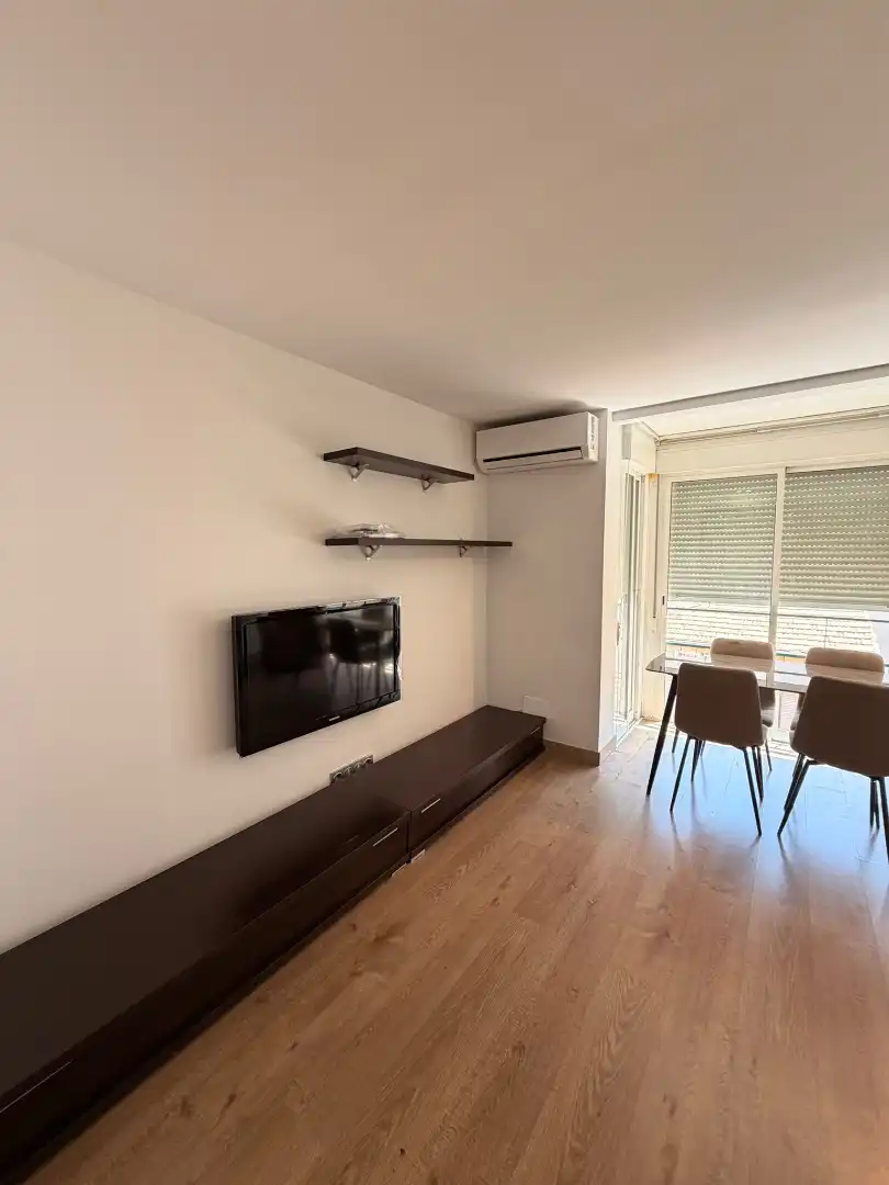 Sala d'estar de Pis de lloguer en Elche / Elx amb Aire condicionat, Parquet i Moblat