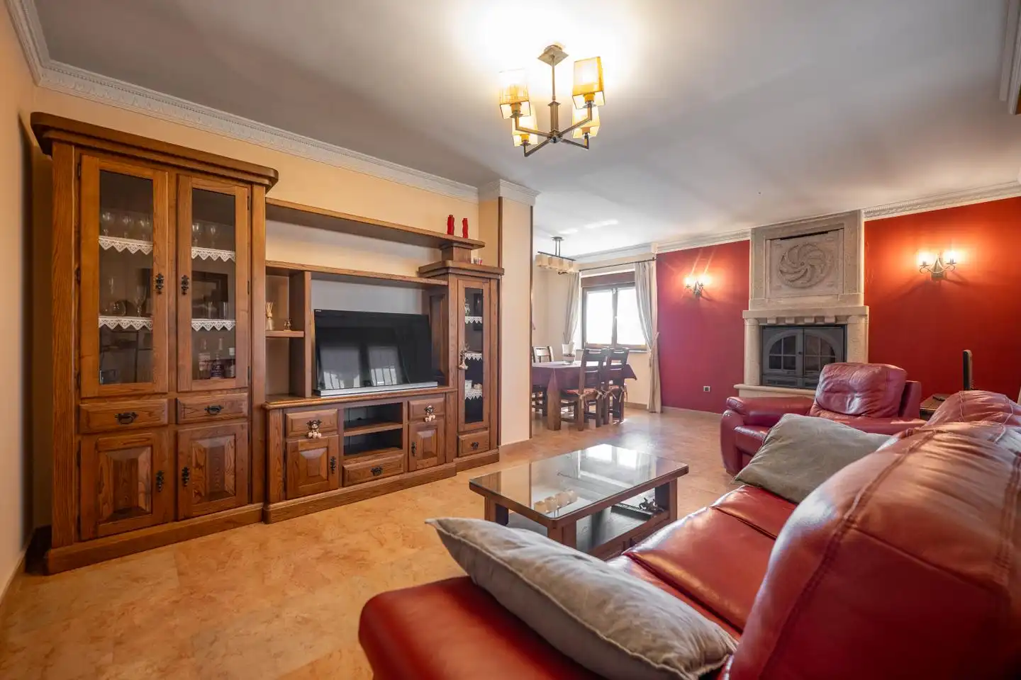 Sala de estar de Casa o chalet en venta en Cardeñosa con Calefacción, Jardín privado y Terraza