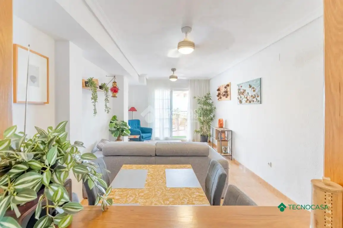 Sala d'estar de Pis en venda en Roquetas de Mar amb Parquet i Terrassa