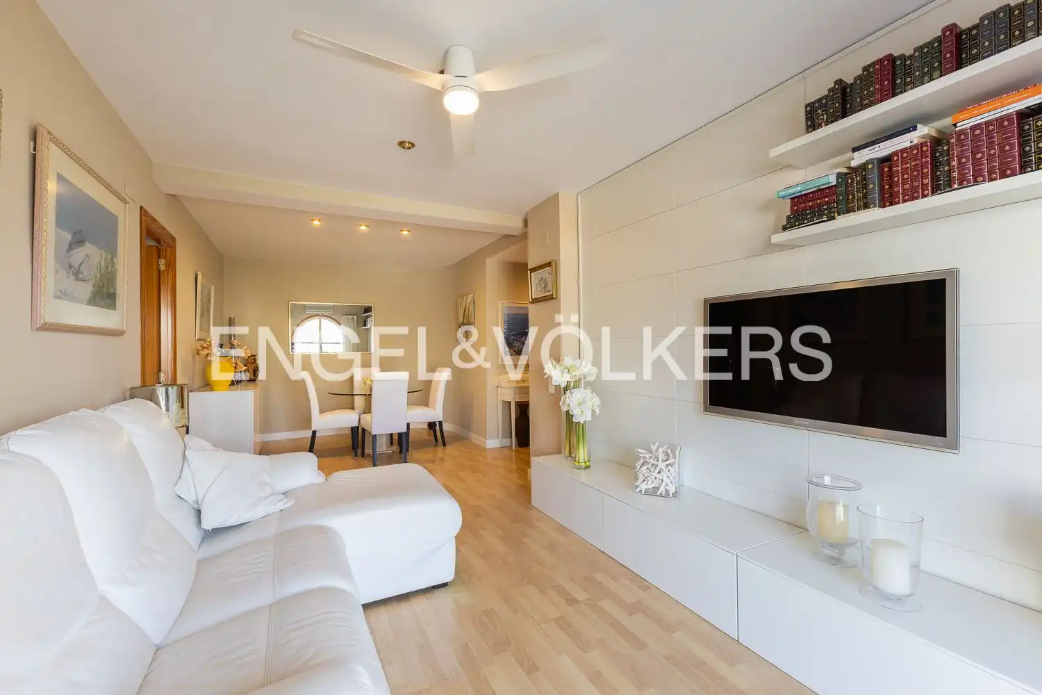 Sala de estar de Ático de alquiler en Cullera con Aire acondicionado, Calefacción y Parquet