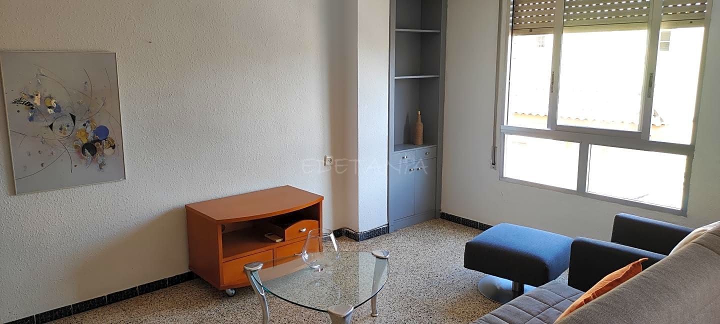 Sala d'estar de Pis de lloguer en Vinalesa amb Moblat i Balcó
