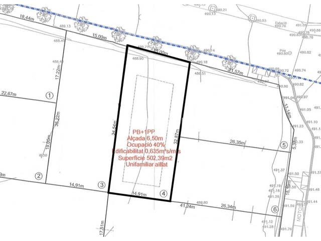 Terreno residencial en Venta en Calldetenes