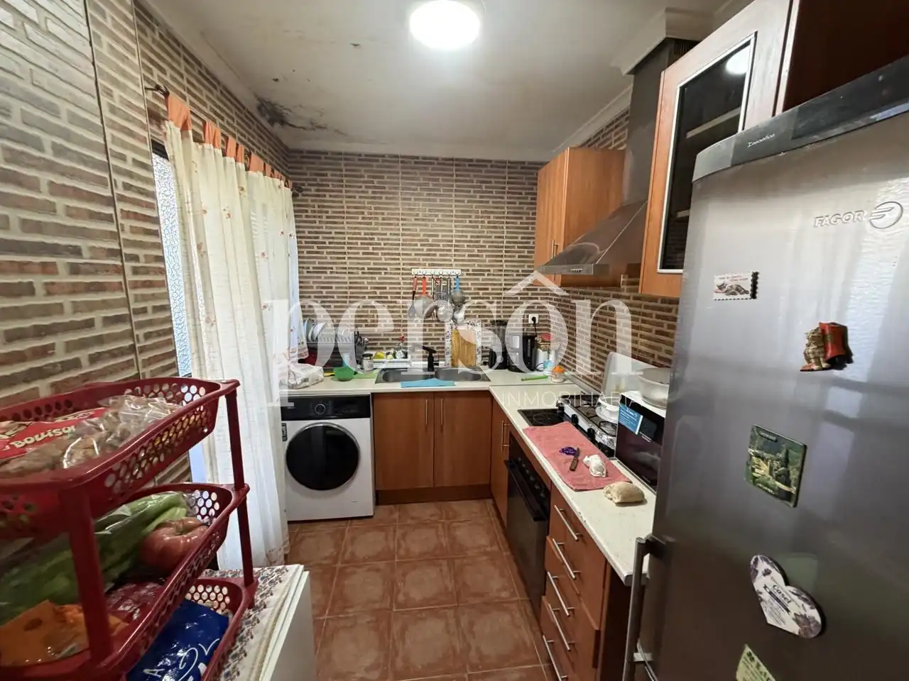 Kitchen of Flat for sale in Sueca  with Air Conditioner and Furnished