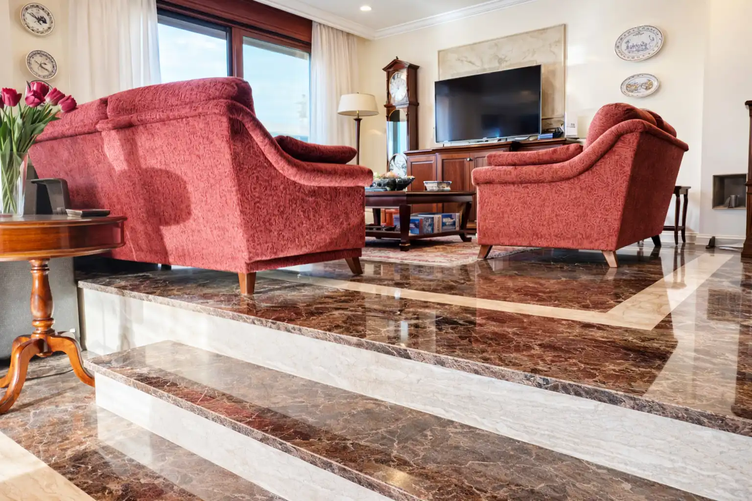 Sala de estar de Casa o chalet en venta en Vigo  con Calefacción, Jardín privado y Parquet