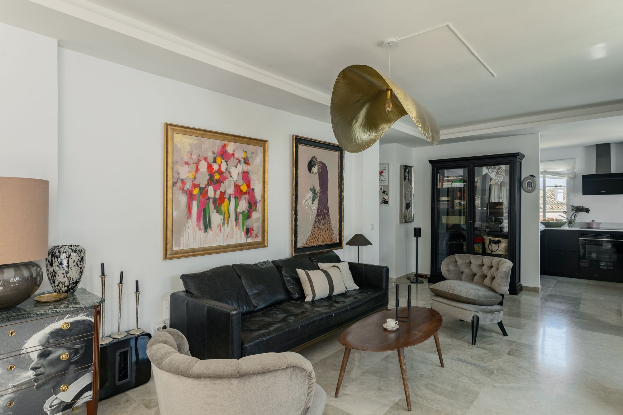 Living room of Attic for sale in Estepona  with Terrace and Balcony