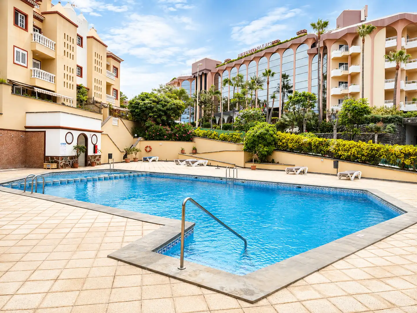 Schwimmbecken von Wohnung zum Verkauf in Puerto de la Cruz mit Terrasse, Möbliert und Ofen