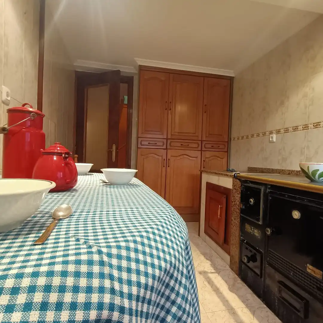 Cuina de Casa o xalet en venda en Siero amb Traster i Piscina