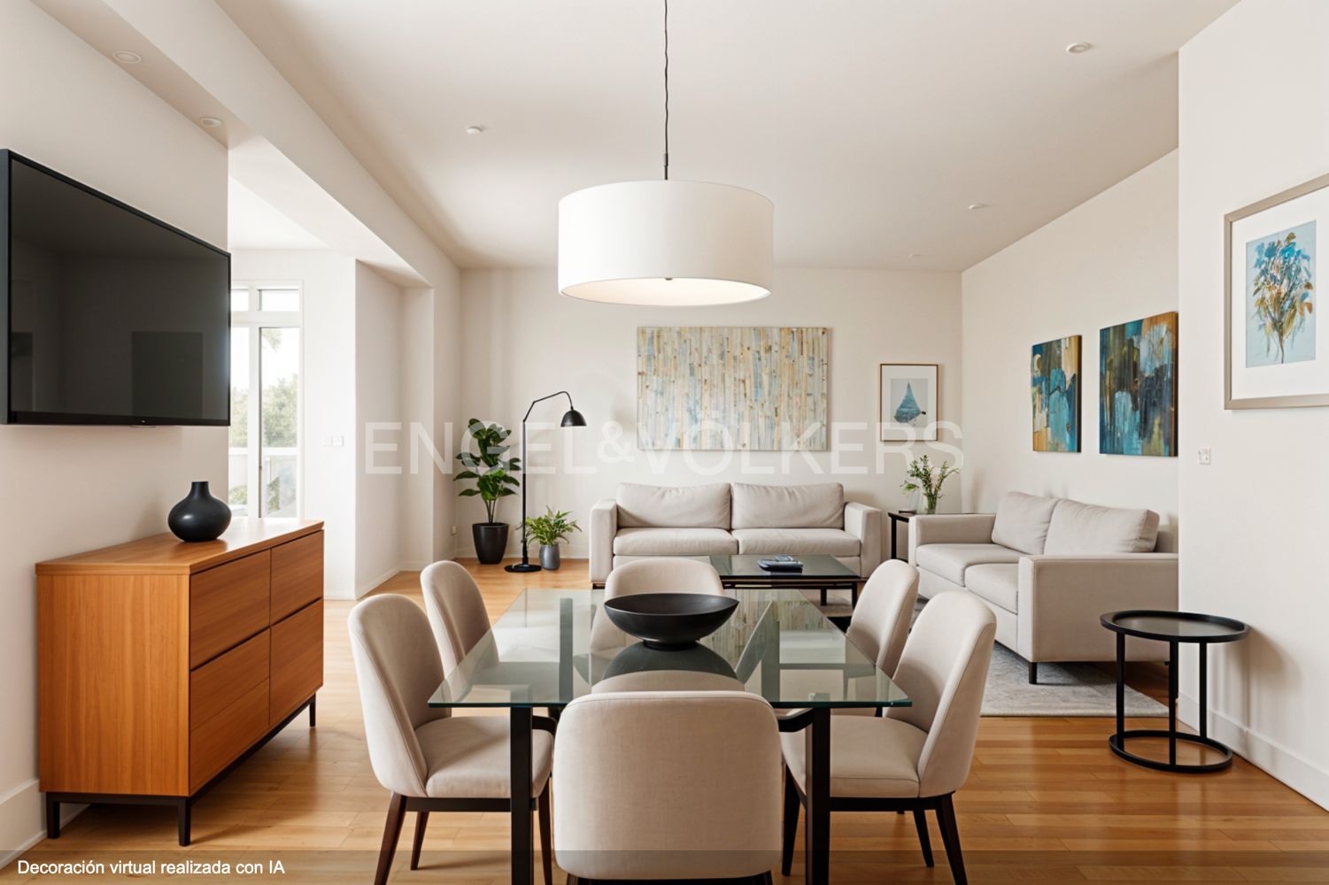 Sala d'estar de Apartament en venda en Tres Cantos amb Aire condicionat, Calefacció i Parquet