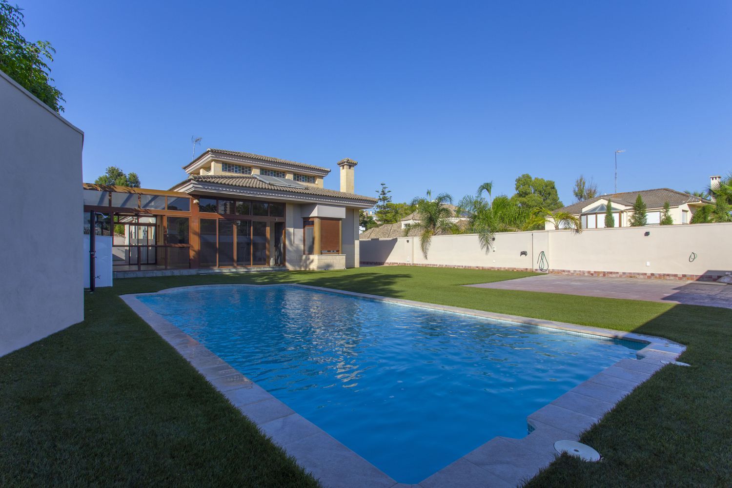 Swimming pool of House or chalet for sale in Jerez de la Frontera  with Air Conditioner