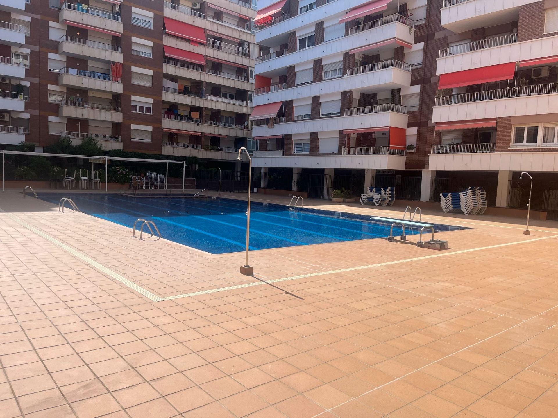Swimming pool of Flat for sale in Calella  with Air Conditioner, Heating and Parquet flooring