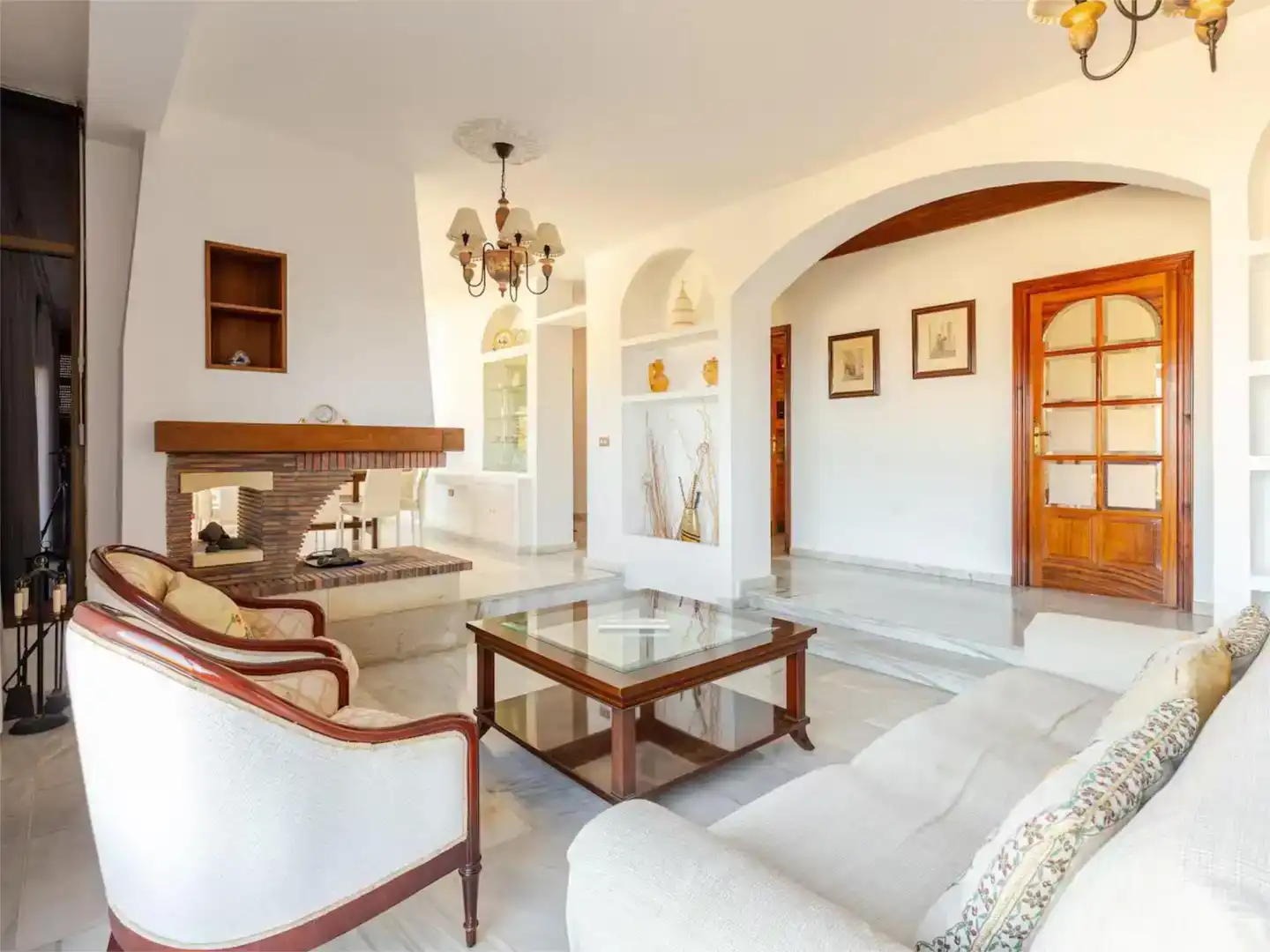 Living room of Houses for rent in Güímar  with Private garden, Parquet flooring and Swimming Pool