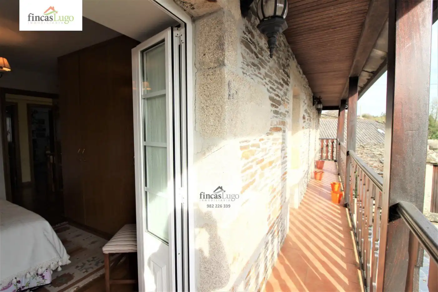 Terraza de Casa o chalet en venta en Lugo con Jardín privado, Terraza y Trastero