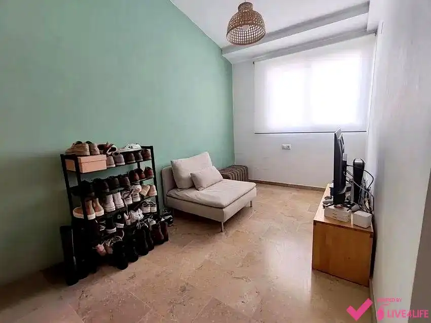 Wohnzimmer von Wohnung zur Miete in Valencia mit Klimaanlage, Terrasse und Möbliert