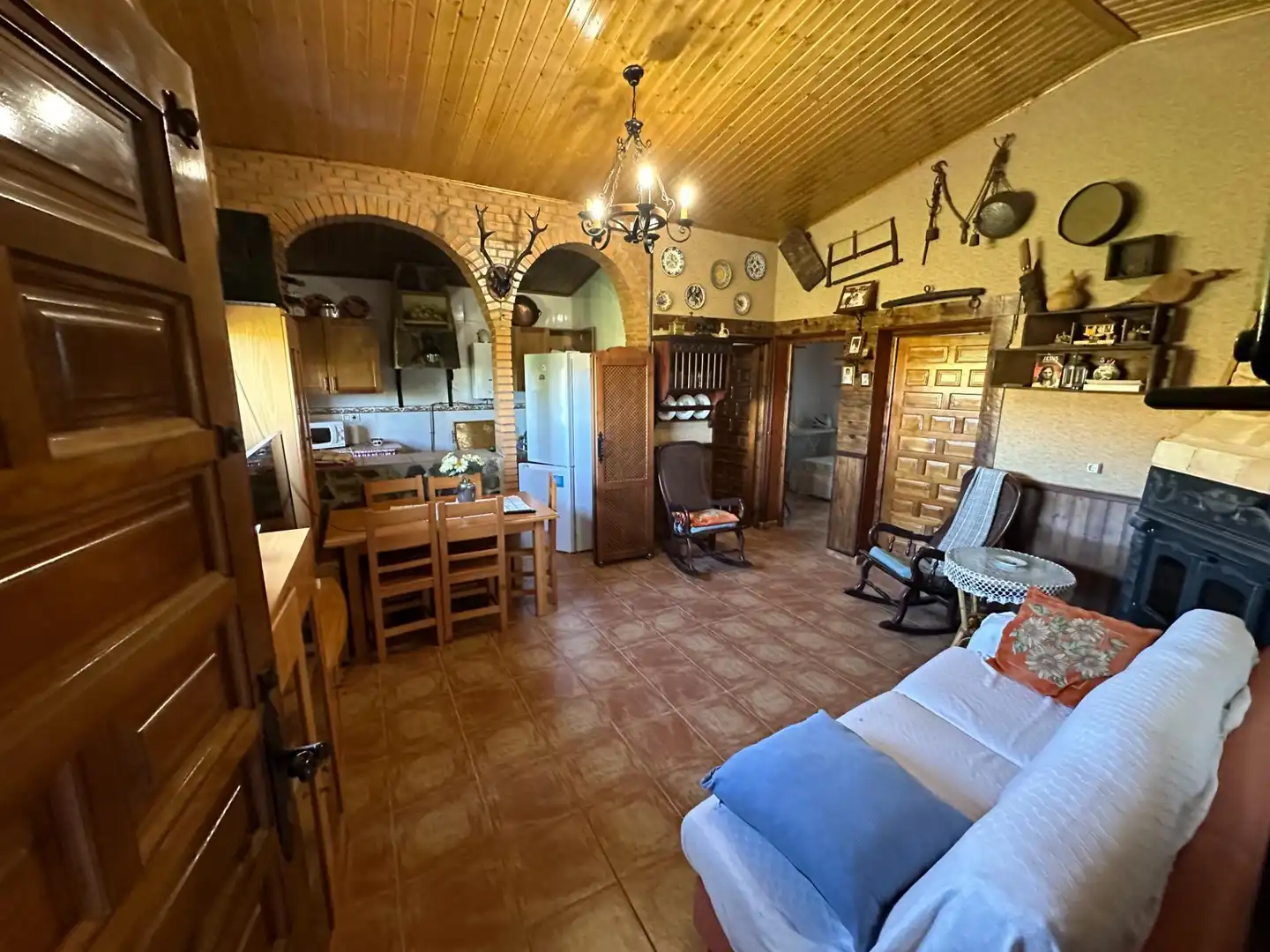 Kitchen of Houses for sale in Villar de Olalla  with Air Conditioner, Heating and Private garden