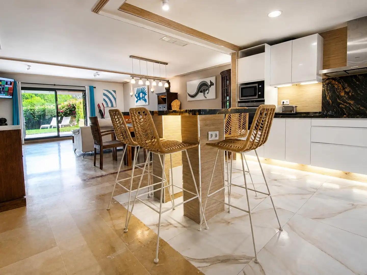 Kitchen of Houses for rent in Marbella  with Air Conditioner, Heating and Private garden