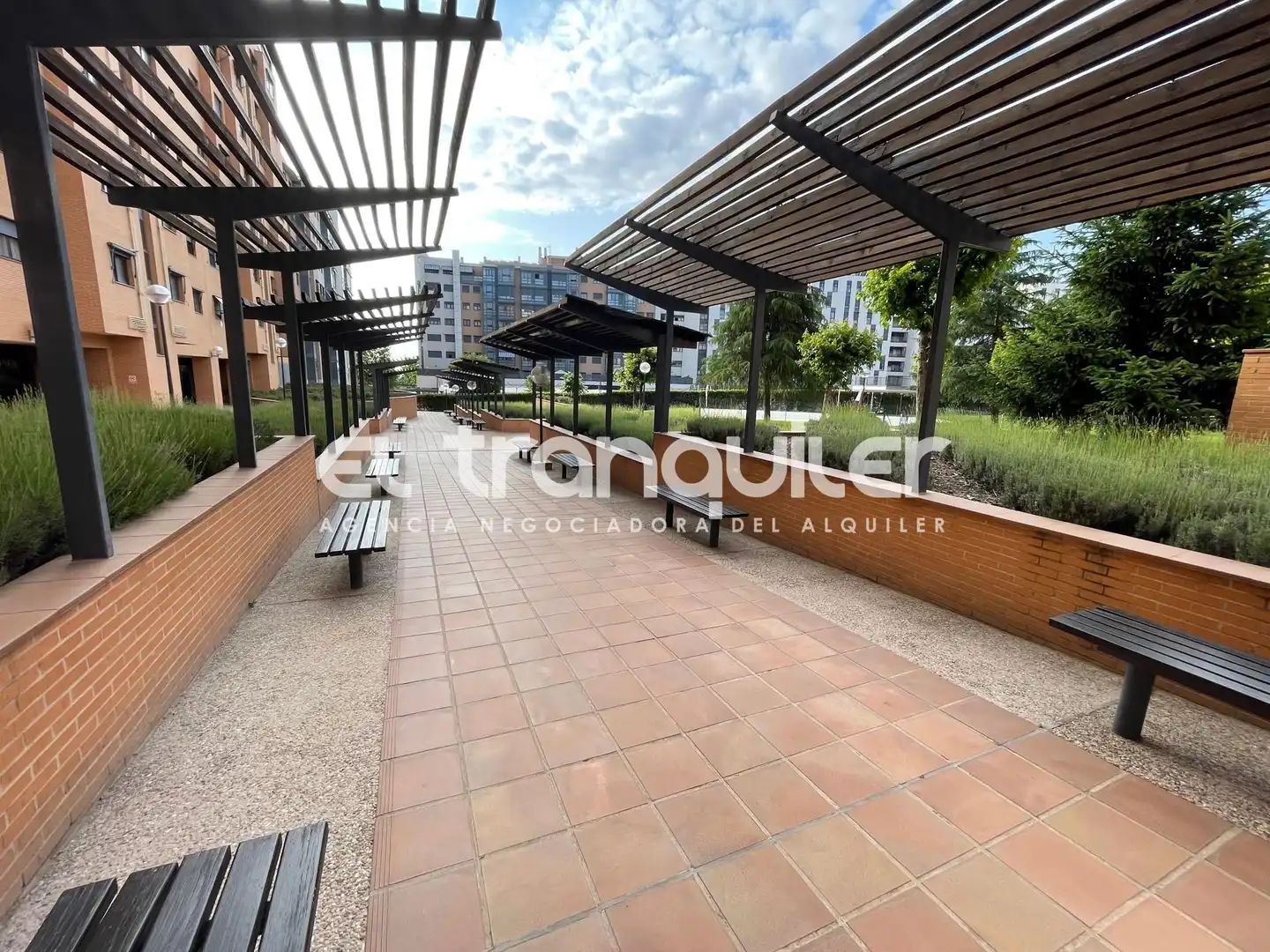 Terrace of Flat for rent in Madrid  with Air Conditioner, Parquet flooring and Swimming Pool