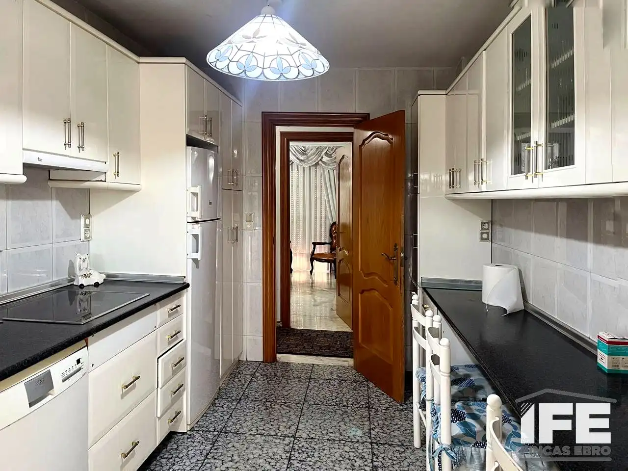Cocina de Piso de alquiler en Alagón con Terraza y Amueblado