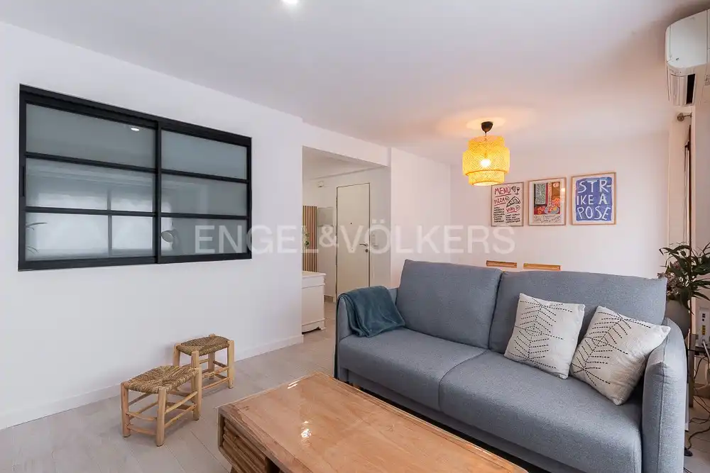 Sala de estar de Piso de alquiler en Valencia con Aire acondicionado, Calefacción y Amueblado